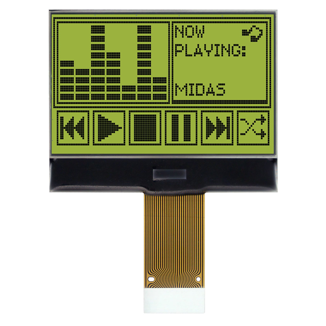 Midas Displays MCCOG128064B12W-SPR