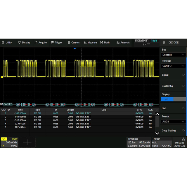 Siglent Technologies SDS2000XP-CANFD