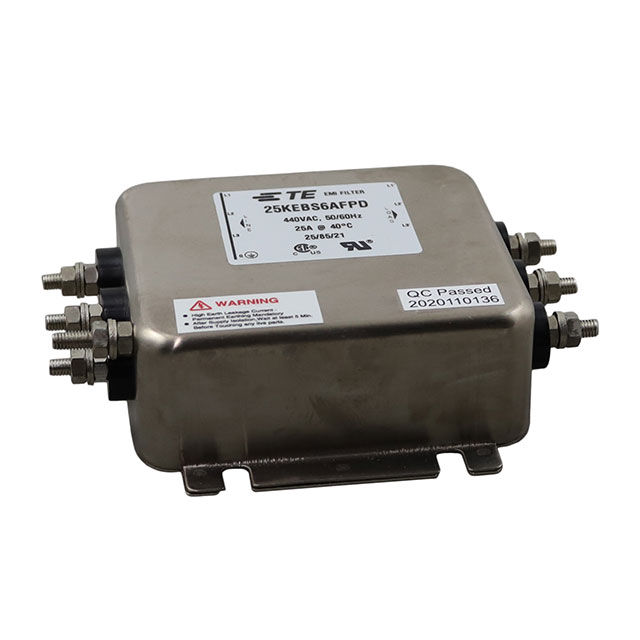 TE Connectivity Corcom Filters 25KEBS6AFPD