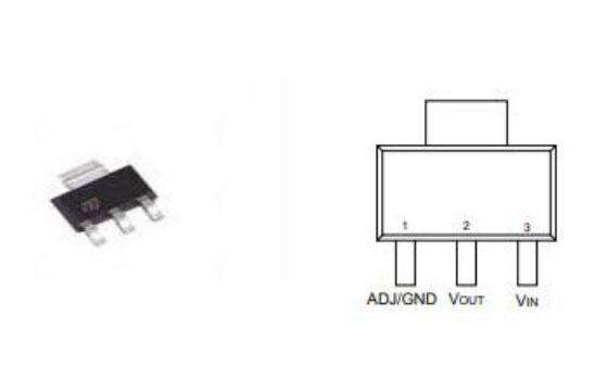LD1117S33TR Pinout