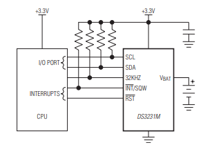 DS3231M+circuit