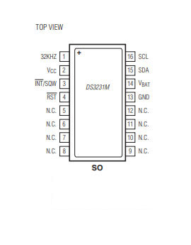 DS3231M+pinout