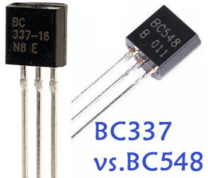 BC548 vs BC337 NPN Transistor: Datasheet, Pinout, Circuit