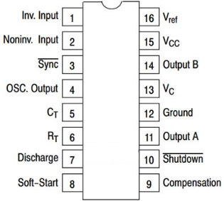 SG3525-PINOUT-Chip Ic